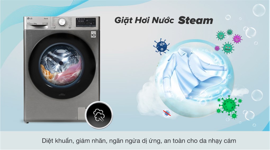 Đánh giá Máy giặt LG AI DD Inverter 10kg FV1410S4P: Trợ thủ đắc lực cho gia đình