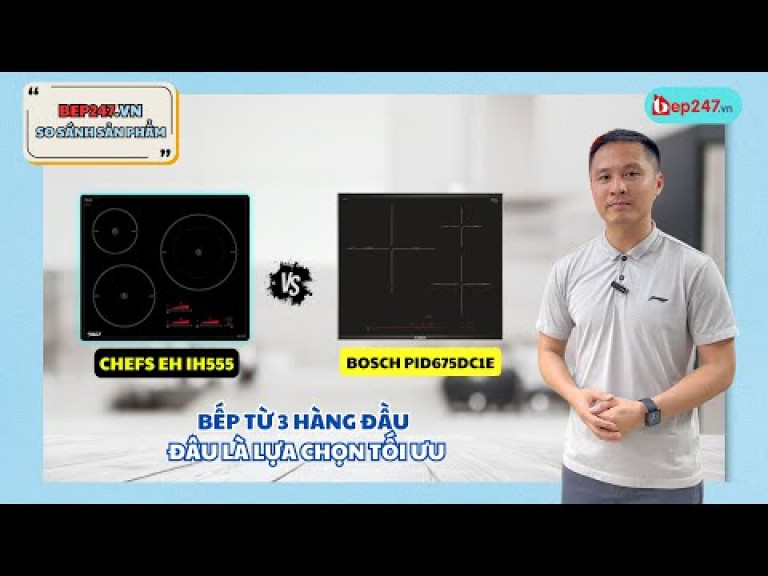 Đánh giá chi tiết Bếp từ Bosch PID675DC1E: Ông vua bếp từ 3 vùng nấu